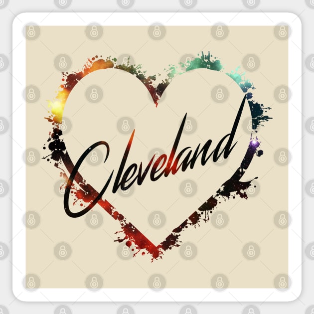 I Love Cleveland Sticker by StupidHead